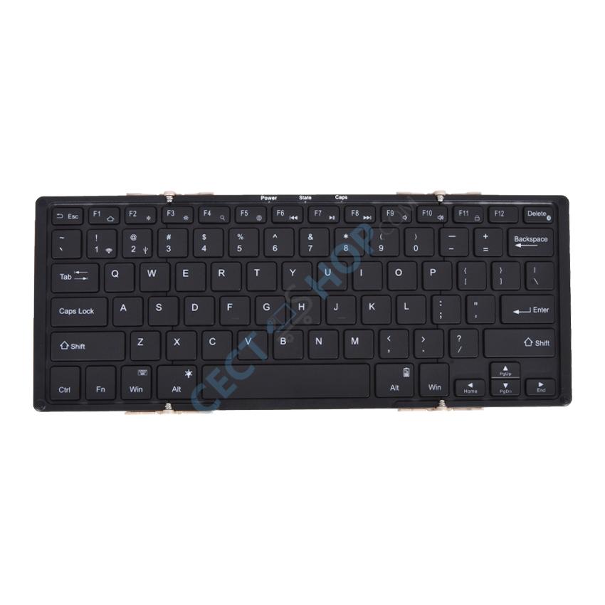 BOW TriFoldable Bluetooth Backlit Keyboard HB099B (White)